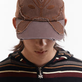 PAM BUTTERFLY TONAL BASEBALL CAP - BROWN