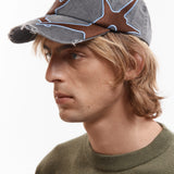 PAM OUTLINE LOGO CAP - WASHED BLACK