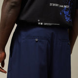 LOWF KYOTO BOX PLEAT PANTS - MIDNIGHT NAVY