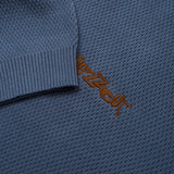 BUZZCUT LOCK UP CHAIN KNITTED CREW NECK SWEATER - BLUE