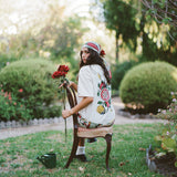 SOMEBODY SOMEWHERE DIVINA SS TSHIRT - CREMA