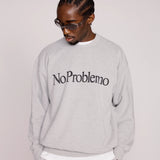 NO PROBLEMO SWEATSHIRT - GREY MARL
