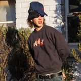 BUZZCUT DELIQUIENT CREWNECK - CHARCOAL /  BLACK