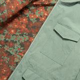 ROUND TWO REVERSIBLE M65 JACKET - SAGE GREEN / FLORAL CAMO