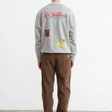 EDMMOND STUDIOS LA TRATTORIA SWEATSHIRT - GREY MELANGE