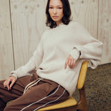SEVA MONT KNITTED POLO SWEATER - NAVY