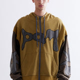 P.A.M LUNACY ZIP THRU HOODED SWEATSHIRT - MULTI