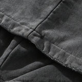 LIBERATURS HEAVYWEIGHT HOODED SWEAT - DISTRESSED GREY