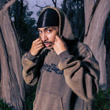 BUZZCUT BONEZ WASHED HOODIE - DIRTY BROWN