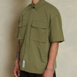 LOWF STRUCTURE SS SHIRT - VINTAGE OLIVE