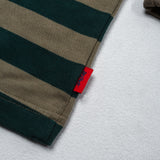 BUZZCUT JIGSAW STRIPED LS TSHIRT - GREEN / NAVY