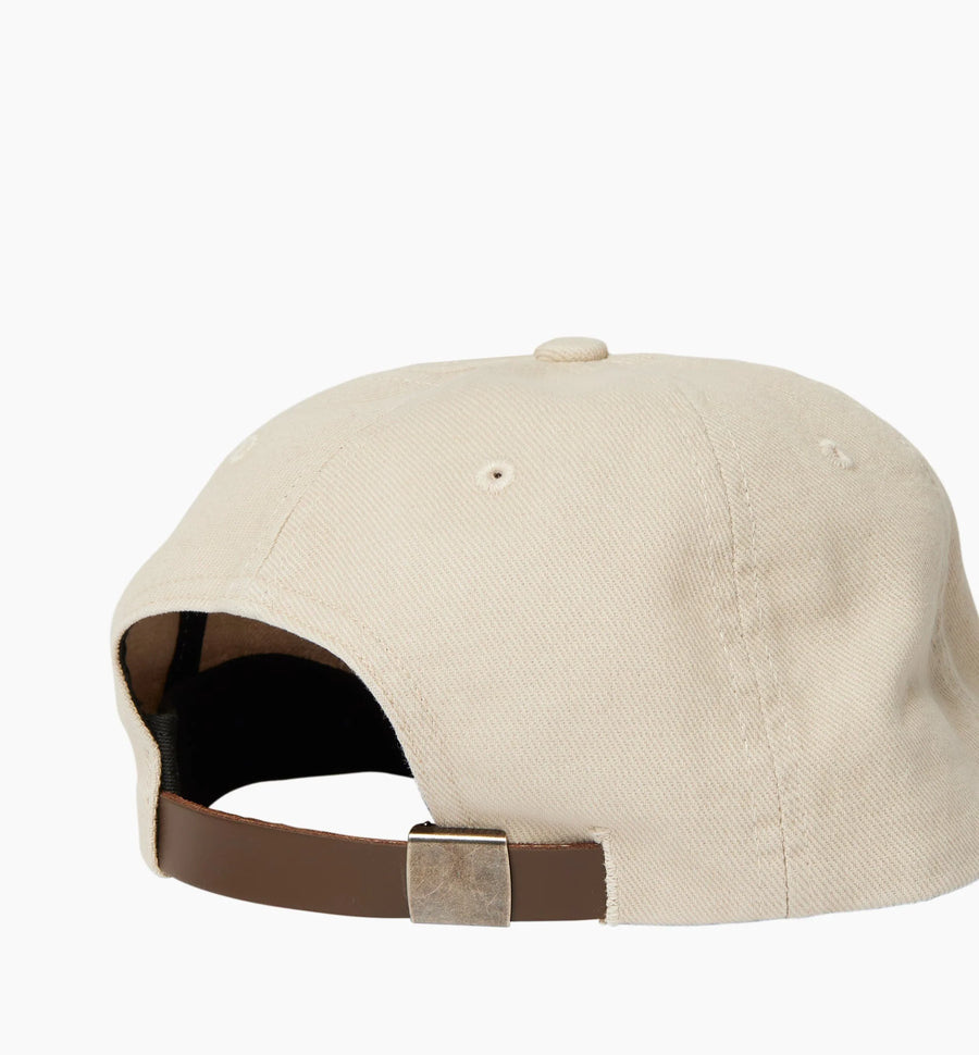 BY PARRA BLOCKED LOGO 6 PANEL CAP - OFF WHITE