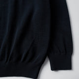 BY PARRA FLOWER BLOB KNITTED POLO PULLOVER - MIDNIGHT BLUE