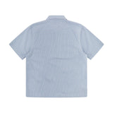 USKEES #6007 TASKER SS SHIRT - BLUE GOLD BLEND STRIPE