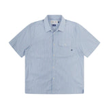 USKEES #6007 TASKER SS SHIRT - BLUE GOLD BLEND STRIPE