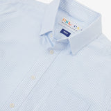 USKEES #6013 ADVANCED OXFORD LS SHIRT - BABY BLUE PINSTRIPE