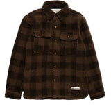 CAT WWR SHERPA OVERSHIRT - SLATE / BROWN / BLACK