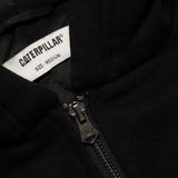 CAT WWR HEAVY WEIGHT PADDED ZIP UP FLEECE HOODIE - BLACK