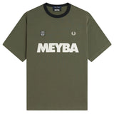 FRED PERRY + MEYBA RINGER SS TSHIRT - LAUREL WREATH GREEN