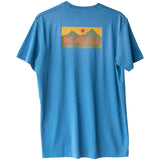 KAVU KLEAR ABOVE ETCH ART SS TSHIRT - ATLANTIC BLUE