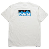 KAVU KLEAR ABOVE ETCH ART SS TSHIRT - OFF WHITE