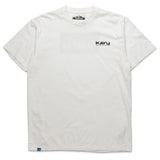 KAVU KLEAR ABOVE ETCH ART SS TSHIRT - OFF WHITE