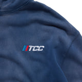 THE CAR COMPANY TCC AGED PULLOVER HOODIE - NAVY WASHED