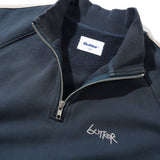 BUTTER ABSEIL 1/4 ZIP SWEATER - NAVY