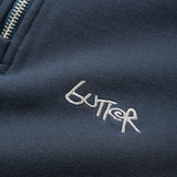 BUTTER ABSEIL 1/4 ZIP SWEATER - NAVY