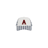 ALFRED'S APT ARCH CHECK CAP - BLUE / WHITE