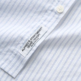 ALFRED'S APT HIGHWAY BUTTON DOWN SHIRT - WHITE / BLUE