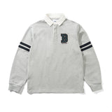 BUTTER APPLIQUE RUGBY JUMPER - HEATHER GREY