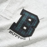 BUTTER APPLIQUE RUGBY JUMPER - HEATHER GREY