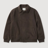 ASSEMBLY LABEL HARRINGTON WOOL BOMBER JACKET - GANACHE