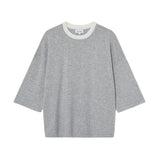 SEVA MONT 3/4 KNIT TEE - GREY