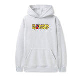 BUTTER BIG APPLE EMBROIDERED PULLOVER HOODIE - ASH GREY