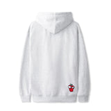BUTTER BIG APPLE EMBROIDERED PULLOVER HOODIE - ASH GREY