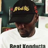 BUTTER + MADLIB ALIAS 6 PANEL CAP - BLACK