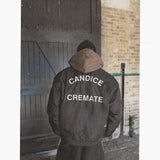 CANDICE + CREMATE ACACIA BOMBER JACKET - BLACK