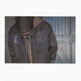 CANDICE + CREMATE ACACIA BOMBER JACKET - BLACK