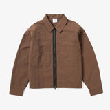 CANDICE AIR NYLON SHIRT JACKET - BROWN