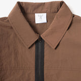 CANDICE AIR NYLON SHIRT JACKET - BROWN