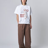 CANDICE AIR NYLON PANTS - BROWN