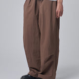 CANDICE AIR NYLON PANTS - BROWN