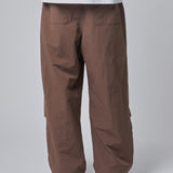 CANDICE AIR NYLON PANTS - BROWN