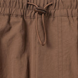 CANDICE AIR NYLON PANTS - BROWN
