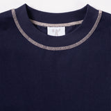 CANDICE CONTRAST SS TSHIRT - NAVY