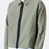 CANDICE AIR NYLON OVERSHIRT JACKET - SAGE