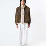 CANDICE RAZOR ZIP UP HOODIE - BROWN