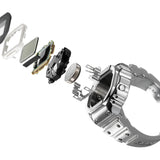 CASIO RING WATCH " 50 YEAR " - CRW001-1 SILVER